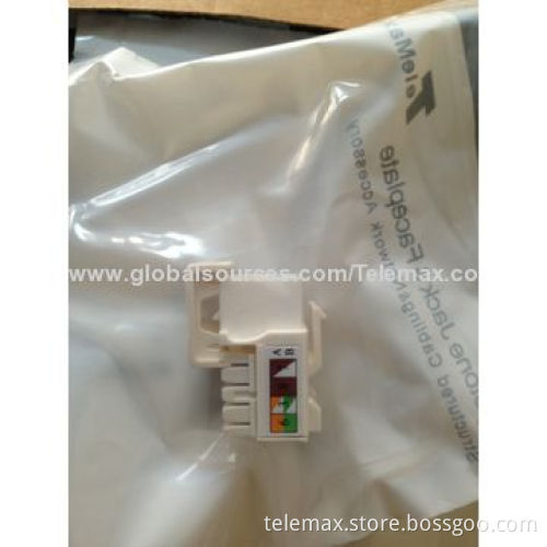 Tooless Keystone Jack with Voltage Rating of 125V AC RMSNew